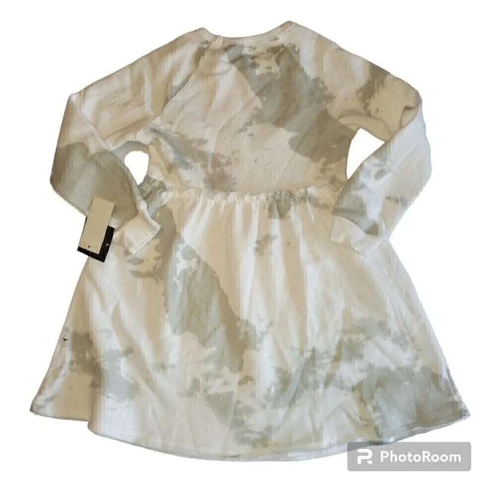 NWT Grayson Thread Girl's Long Sleeve Tie Dyed Fleece Dress Size S